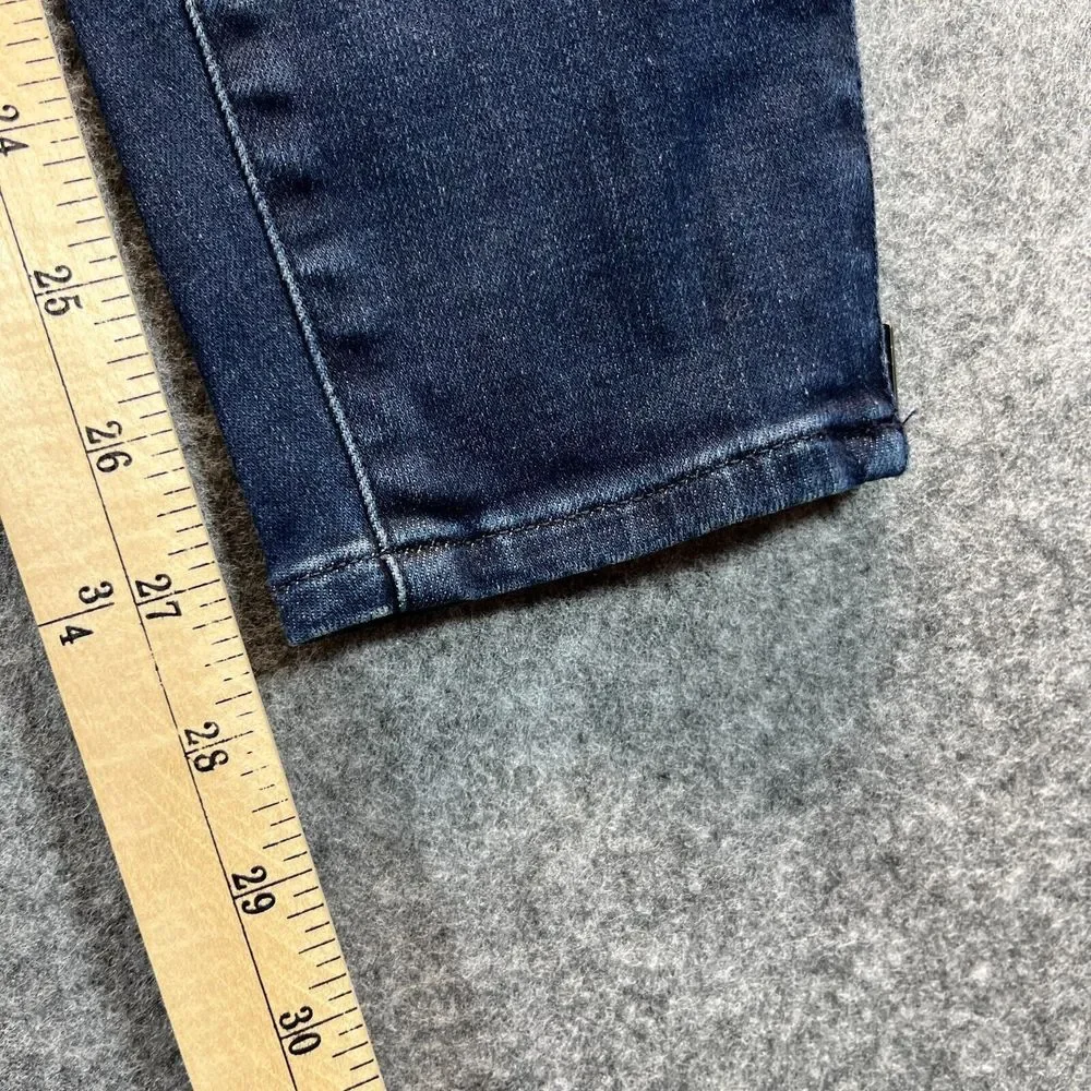 Madewell Jeans Women's 26 Skinny Skinny Dark Blue‎ Stretch Denim Ankle Zip
